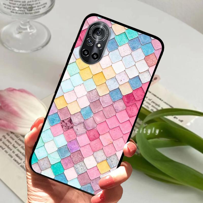 For Honor V40 Lite Case Marble Cool Soft TPU Silicon Phone Cover For Huawei Nova 8 4G 5G Protective Shell Bumper Capa Nova8 Pro
