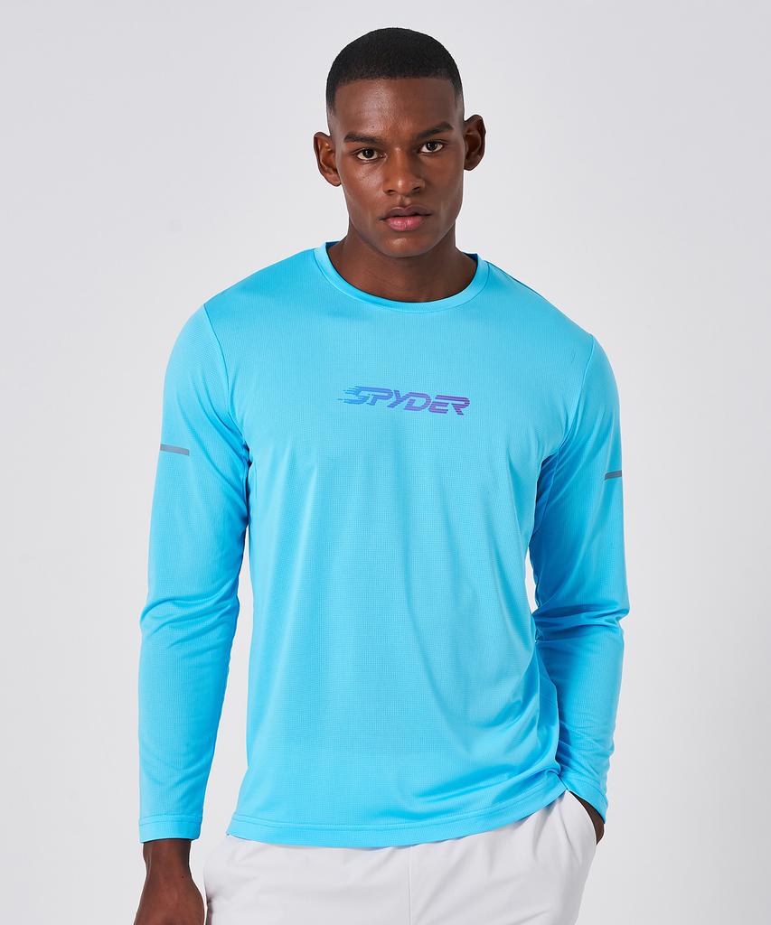 SPYDER Men'S Lightweight Long Sleeve Running T-Shirt Spkpcnrl231Mblu