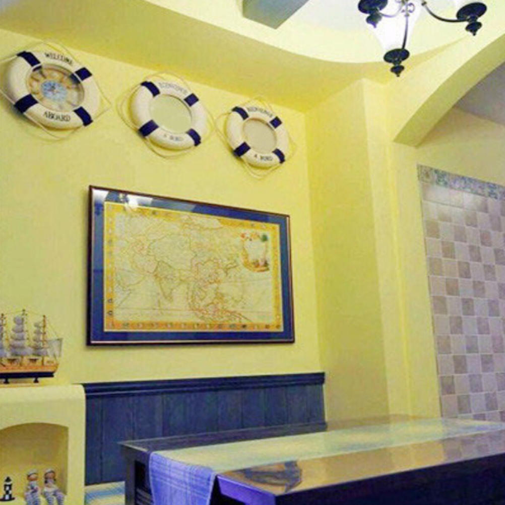 Creative Mediterranean Style Lifebuoy Home Wall Hanging Foam Cotton Lifebuoy Decoration