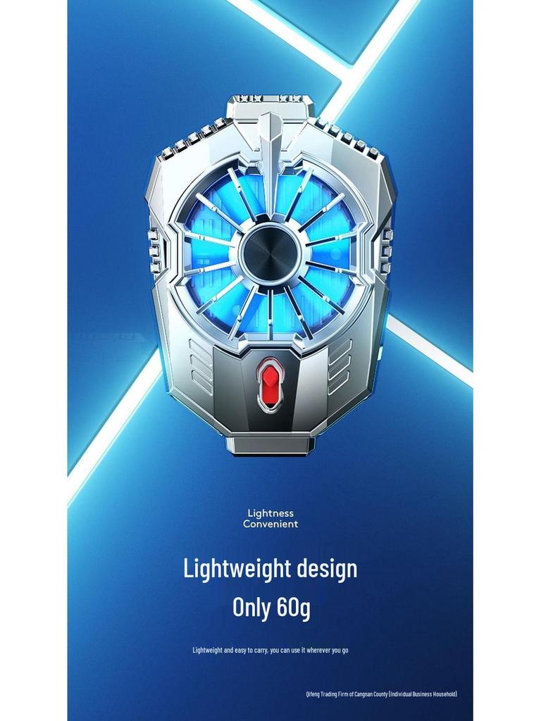 Desktop Semiconductor Dual-Core Mobile Phone Cooler Stand with Large Area Cooling and Fan