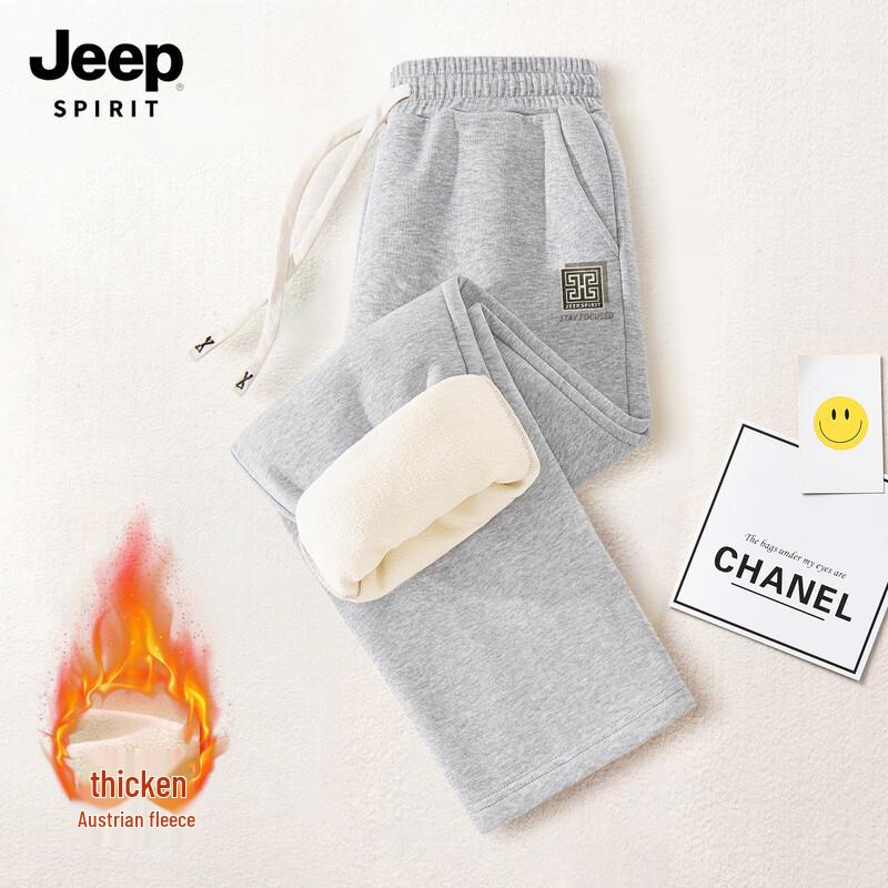 

JEEP SPIRIT Men s Fleece-Lined Casual Straight-Leg Pants XL