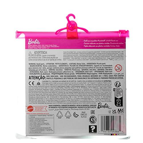 Mattel Barbie Moda Pacote com 2 Conjunto de Vestido Florido (Como Visto no Filme "Barbie") [Roupas para Boneca de Vestir] [Saco Plástico Reutilizável] [A partir de 3 anos] HJT33