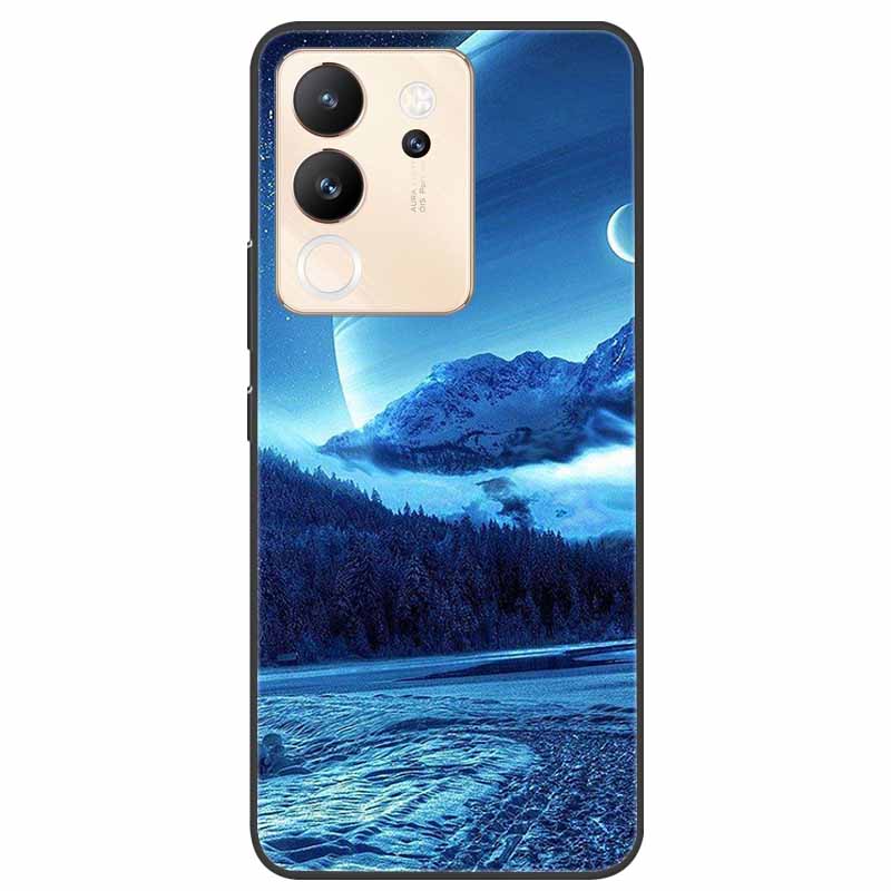 For Vivo V30 Lite Case 6.67'' Silicone Painted Soft TPU Protective Cover for Vivo V 30 Lite 5G Phone Cases V30Lite V2314 Cartoon