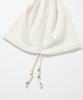 MILLO WOMEN Waffle String Beanie [Ivory]