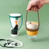 1PC Portable Silicone Cup Sleeve With Handle For Easy Carrying Of Milk Tea Cup Handle Strap, Portable Coffee Cup