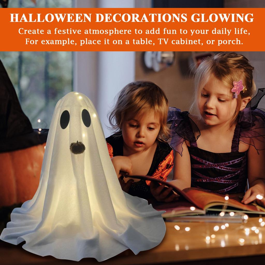 Halloween Decorations  Glowing Halloween Decorations Indoor Cute Tabletop Decorations For Party Home Kitchen And Fireplace