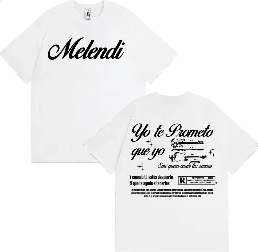 

2025 Rapper Melendi Album Tour Graphic Tee Shirt Men s Women Fashion Harajuku Hip Hop T-shirt Cotton Casual Short Sleeve T Shirt XXXL
