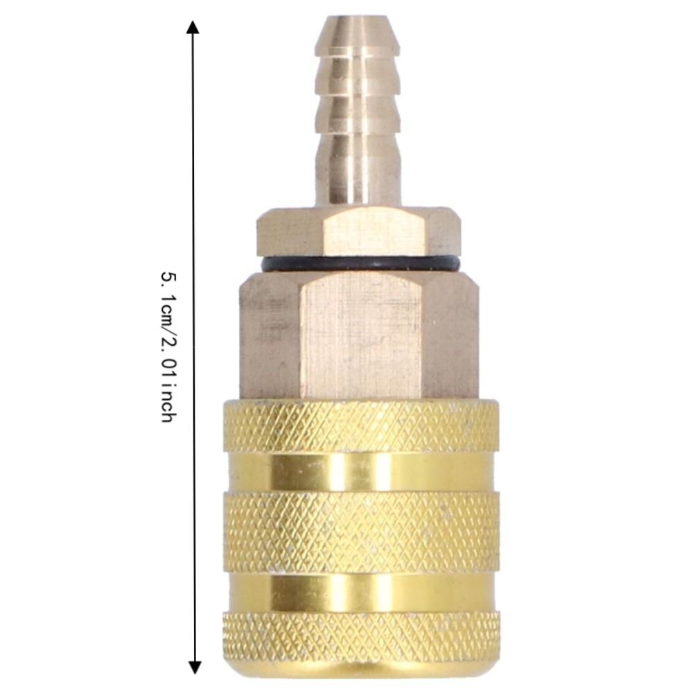 6.5mm Barb Connector Air Pump Chuck Copper Quick Connect Adapter Small Air Tool Line Assembly