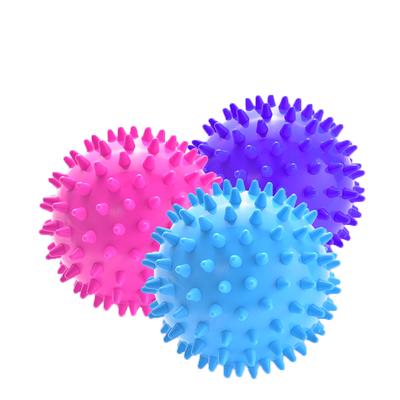 Strapazierfähiger PVC Igel-Massageball Triggerpunkt Sport Fitness Hand Fuß Schmerzlinderung Plantarfasziitis Linderung 9cm Bälle