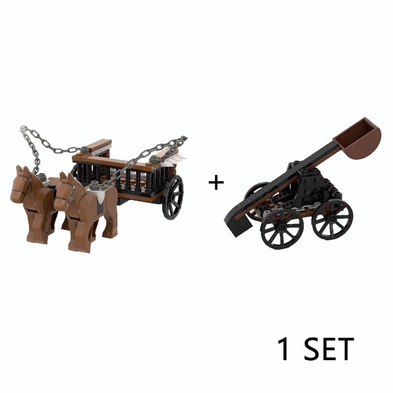 

Средневековый военный замок рыцарь строительные блоки черный белый боевой конь оружие кирпичи вид улицы совместимые фигурки игрушки