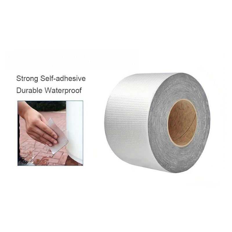 1PC heavy-duty waterproof aluminum foil tape - ultra-high heat resistance (high temperature resistance), suitable for pipes and other surfaces