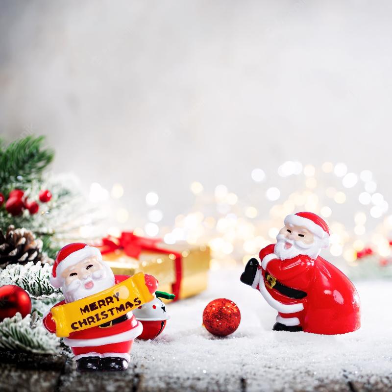 1PC Hand-Painted Holiday Decor Christmas Miniature Figurine Gifts Ornaments Art Crafts Multiple Options Available