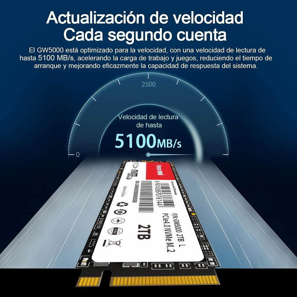 Built In Hard Drive Great Wall G5000 M.2 NVMe Pcle4.0 2280 3D TLC NAND 512gb/1tb/2tb Ssd