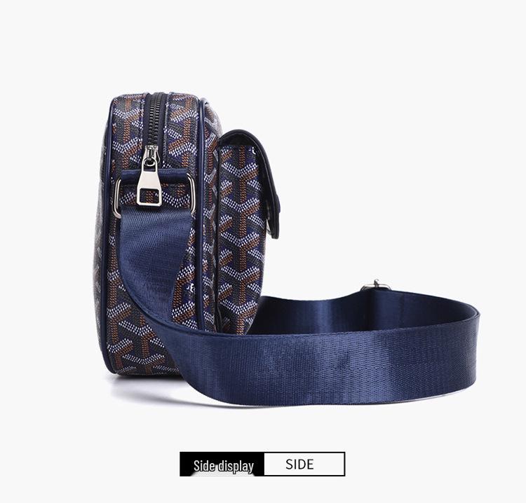 2025 Men's Fashion Retro Print Crossbody Bag: Business Casual Single Shoulder Multi-compartment Backpack