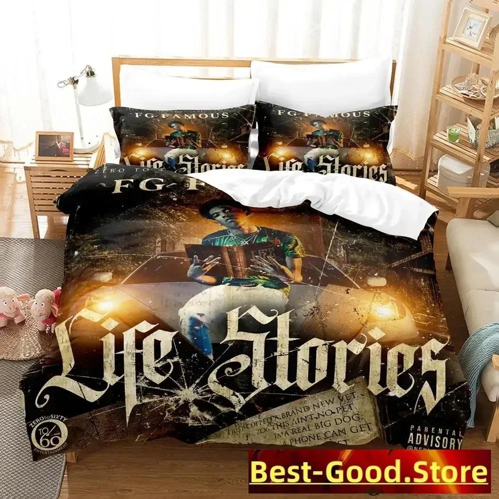 

RIP jaydayoungan Bedding Set Single Twin Full Queen King Size Bed Set Aldult Kid Bedroom Duvetcover Sets Anime parure de lit Bed EU Single(135*200cm)3pcs