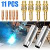 11Pcs Welding Torch 0.8mm 0.030 Nozzle Contact Tip MIG Welder 15AK MIG/MAG Set
