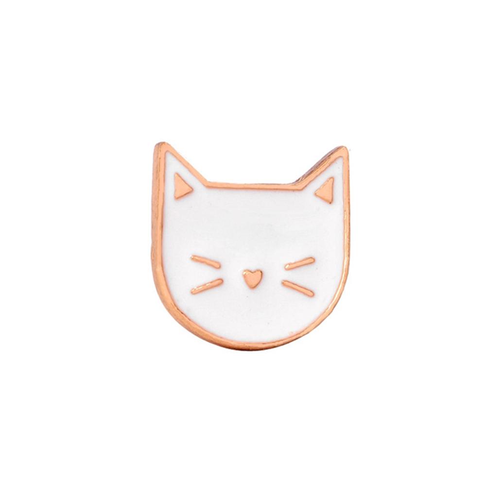 Punk Schwarze Katzen mit Messer Emaille Pins Mode Niedliche Tierbrosche Cartoon Anstecknadel Abzeichen Schmuck Geschenke für Freunde