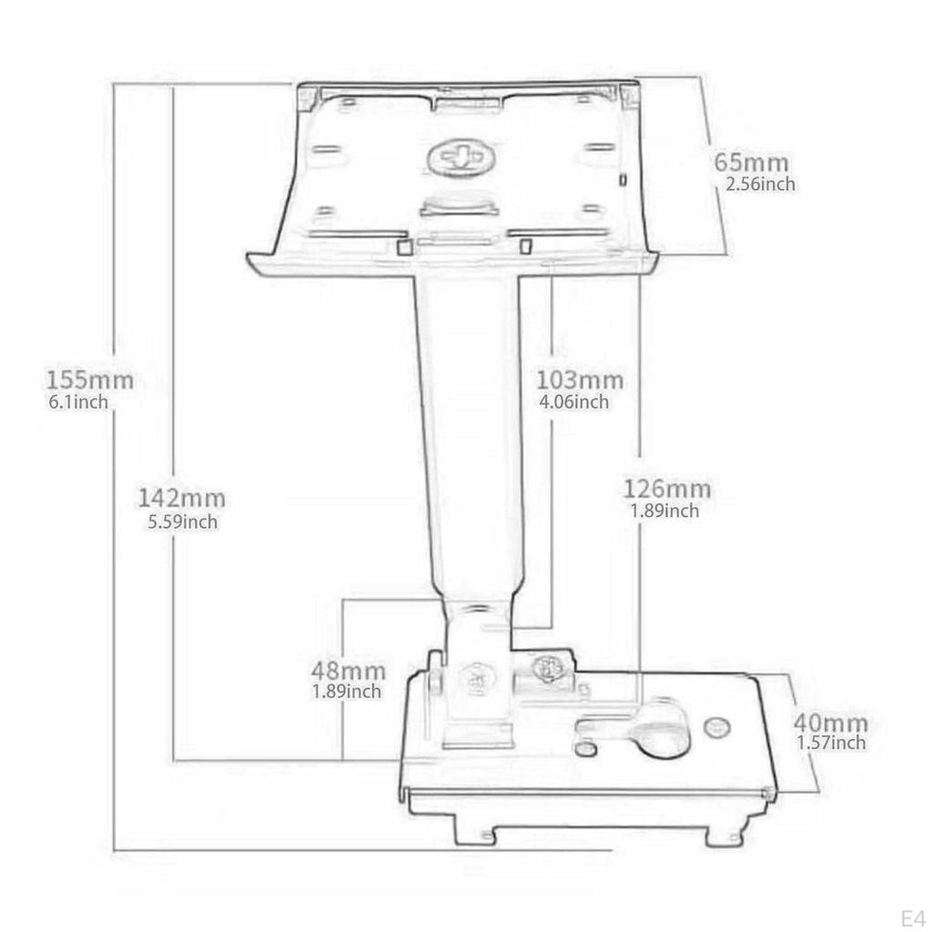 Deckenlautsprecherhalterung Halterung Einstellbar Stark und Robust Metall Einfach zu Installieren Wand