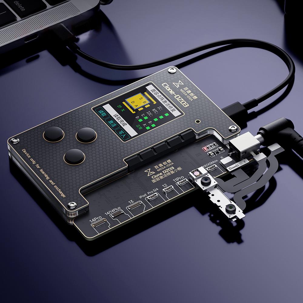 

MEGA-IDEA Clone DZ03 No Disassembly Dot Matrix Repair Programmer for iPhone X-12 Mini Face ID Flex Cable Test Read Write Type A