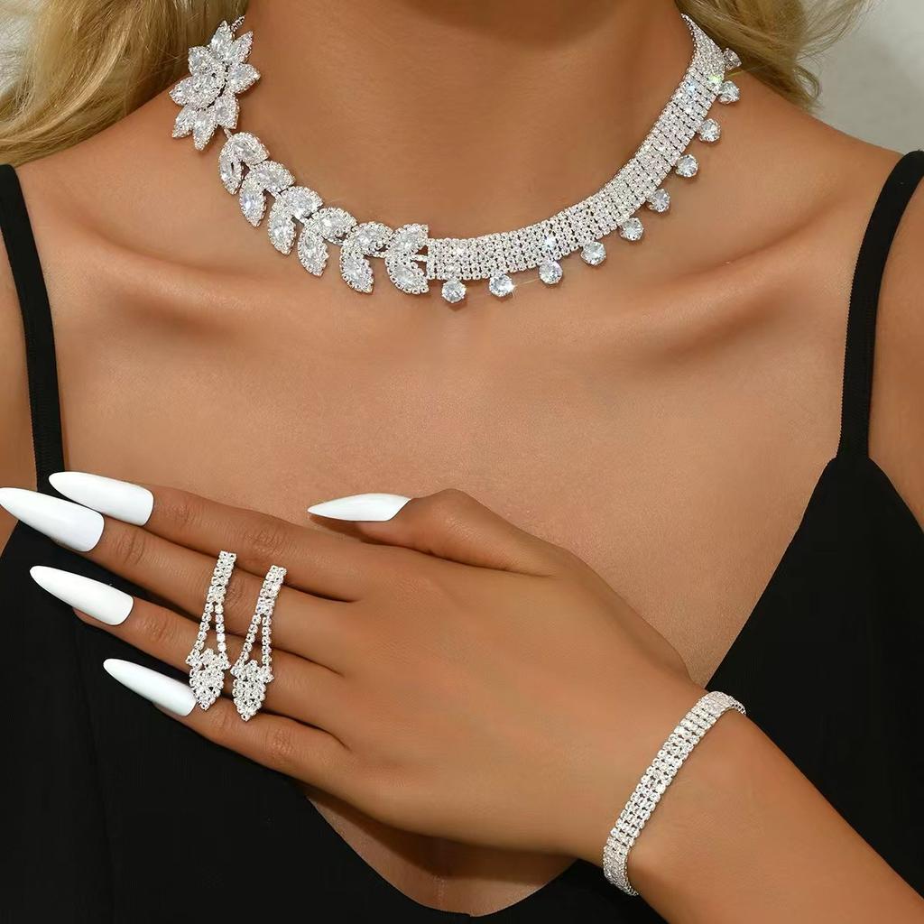 Jewelry Set - Necklace  Bracelet  Ring  and Earring Set