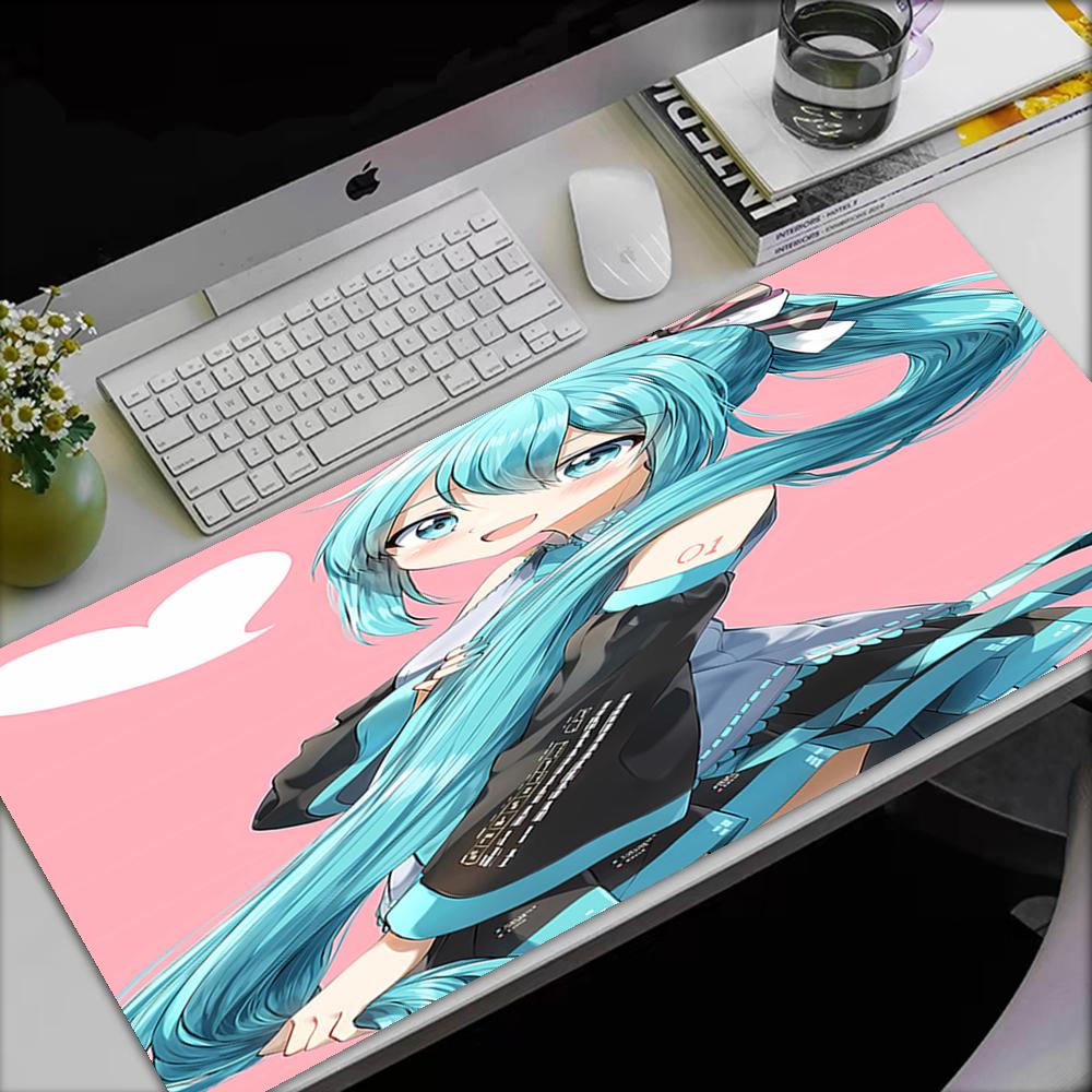 Hatsune Miku Theme Mouse Pad, Non Slip Rubber Base, Multifunctional Office & Home Decor, Perfect for Workspace Personalization.