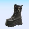 Platform Martin boots goth punk women's universal cos women's heightening shoes Comic-Con mid-tube women's boots