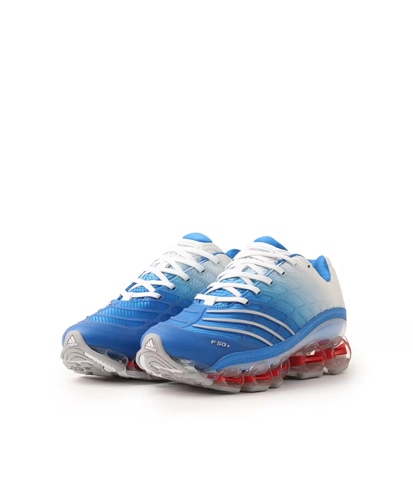 JR4632 adidas Originals Megaride F50 Blue Bird Silver Metallic Footwear (Men s) 10