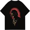 GORGLITTER Men's Graphic Shirt Tops Short Sleeve Crew Neck Figure Tees Casual Tops