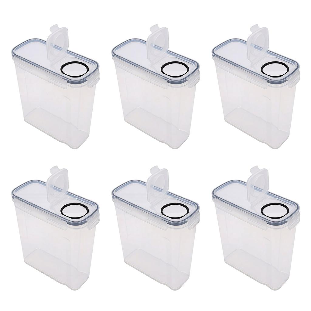 6PCS Filament Storage Boxes with 24 Labels 1 Marker 3D Printing Filament Spool Container for Home Use Water and Dust