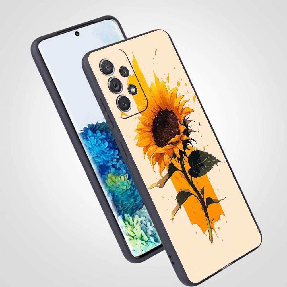 Sunflower Phone Case For Samsung Galaxy A17 A07 A55 A35 A25 A15 A05s A33 5G A31 A23 A21s A13 A41 A73 A53 A51 A71 A03s S10 Cover