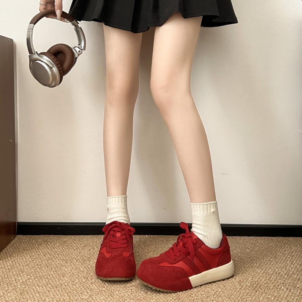 Ou Ruofeng Europe Station Increases the Popularity of Platform Dad Shoes 2025 New Fashionable Versatile Lace-up Sports and Leisure Shoes