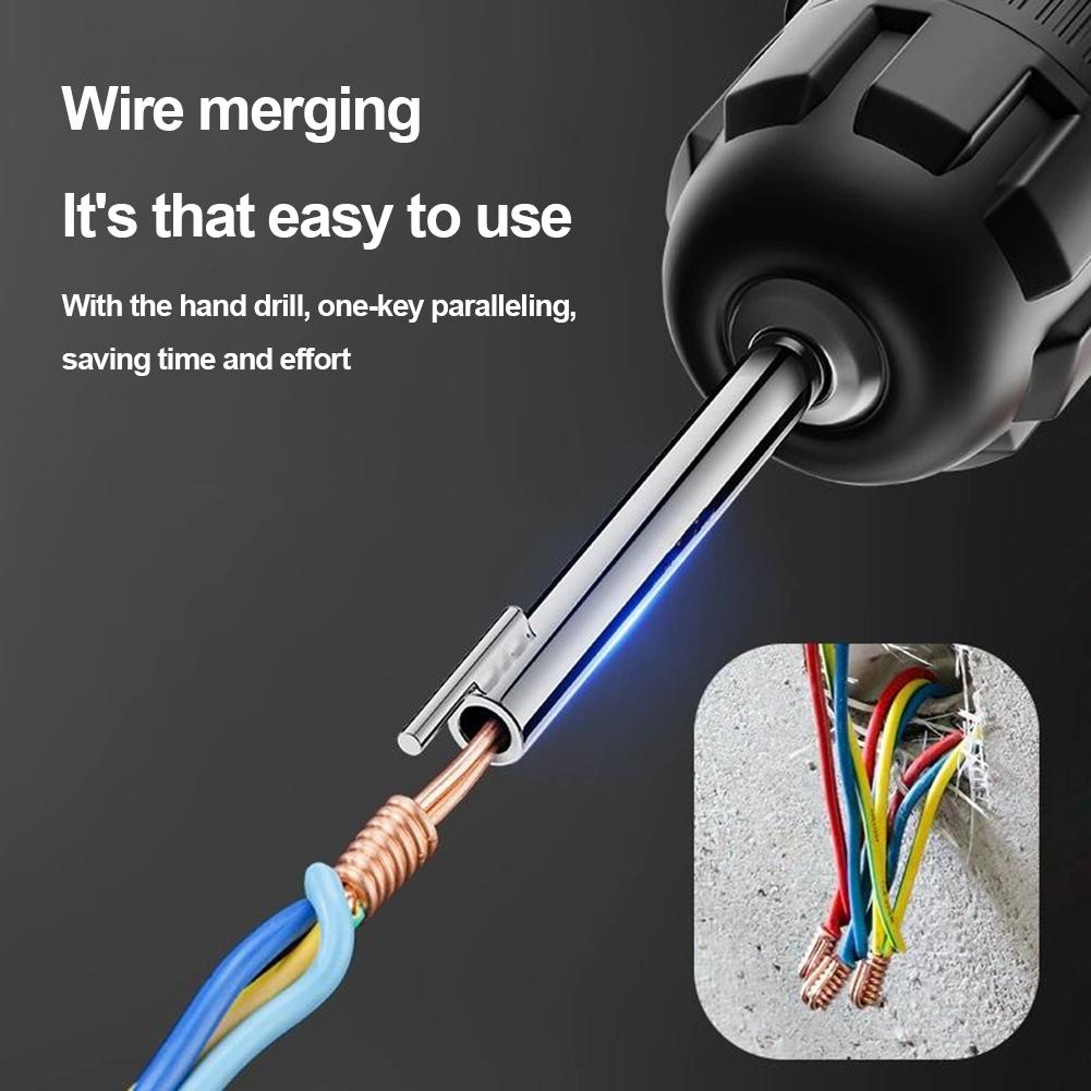 Wire Connector Electrician Twister Quick Connector Diameter 10mm Twist Wire Cable Tool Save Effort for Power Drill Drivers