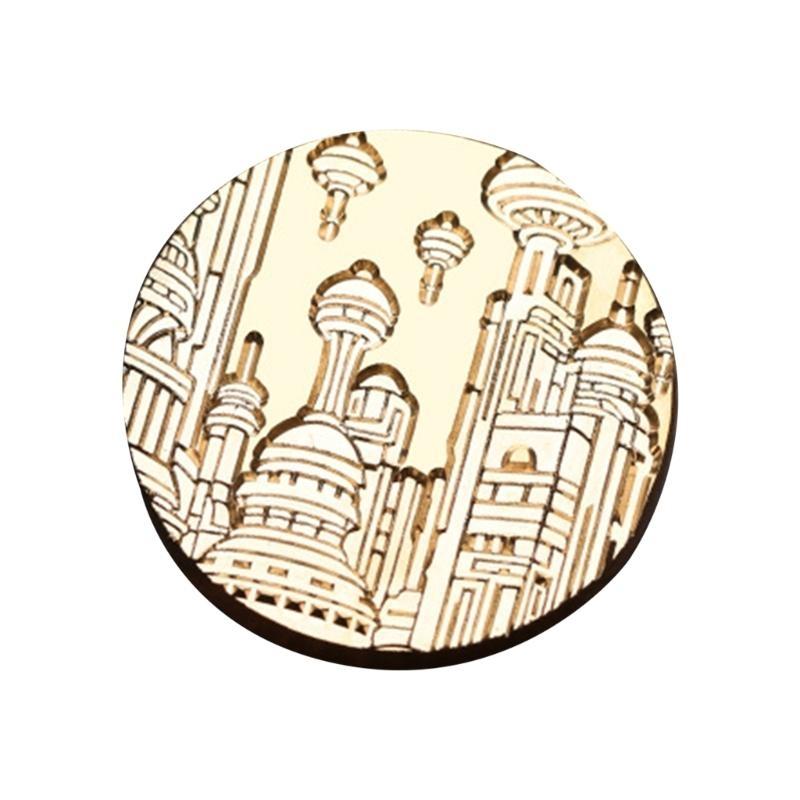 Elegant European Castle Wax Seal Stamp Brass Head Perfect for Artistic Creation