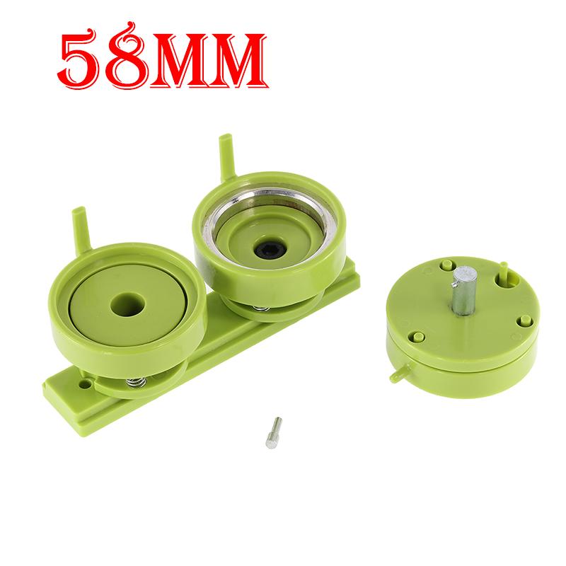 32-75mm Badge Button Mold Interchangeable Die for Button Maker Round/Heart Shaped Mold Badge Pins Parts Supplies for DIY Making