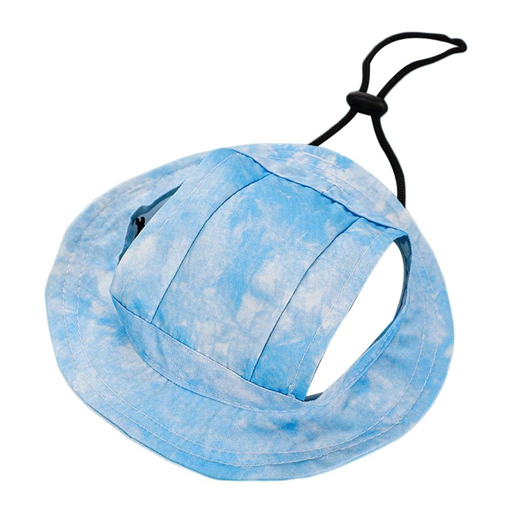 

со Прорезями для Ушей Ковбойская Шляпа для Питомца Повседневный Головной Убор для Кошки Уличные Шляпы для Собак и Кошек S синий