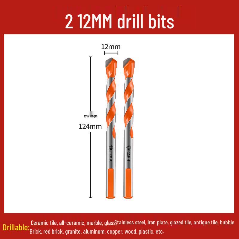 Tiangong Alloy Triangle Drill Bit for Concrete, Tile, Glass, & Cement - 6-12mm
