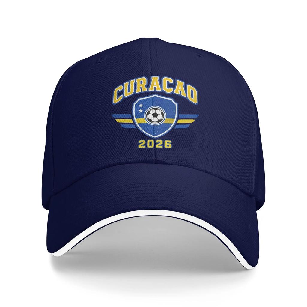 Curacao Fußball Merch Unisex Damen Baseballkappe Dad Hat Einzigartige Outdoor Kopfbedeckung Verstellbare Passform Snapback Kappe