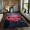 "FC Bayern München Logo Teppich mit Neon-Effekt Riss-Design" Geeignet für den Einsatz als Anti-Rutsch-Matte für Wohnzimmer Schlafzimmer Sofas
