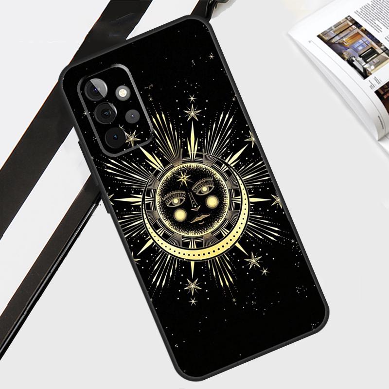 Sun Flowers Cat Snake Moon Case For Samsung Galaxy A12 A22 A32 A52 A56 A36 A26 A16 A06 A54 A34 A14 A13 A53 A15 A35 A55