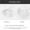 Muschelform Teller Ring Schmuckschale Tablett Glas Textur Foto-Requisiten Haushalt Restaurant Nachttische Dekoration