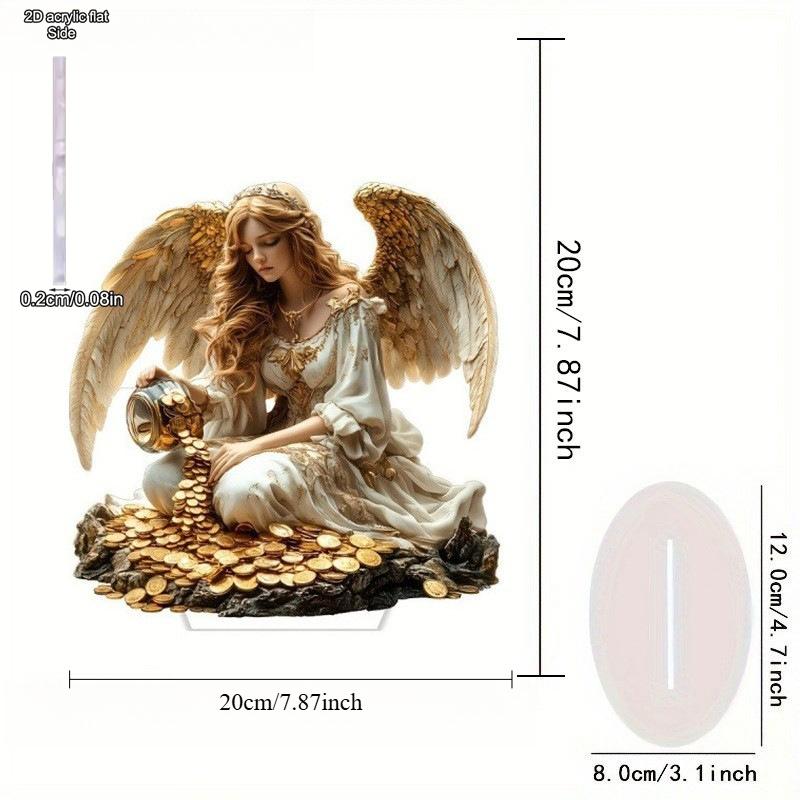 Angel Girl Decor Ideal Gift, Unique Festive Atmosphere Party Decoration for Display Shelf Corner Home Fireplace Holiday, Home Tabletop Decorations