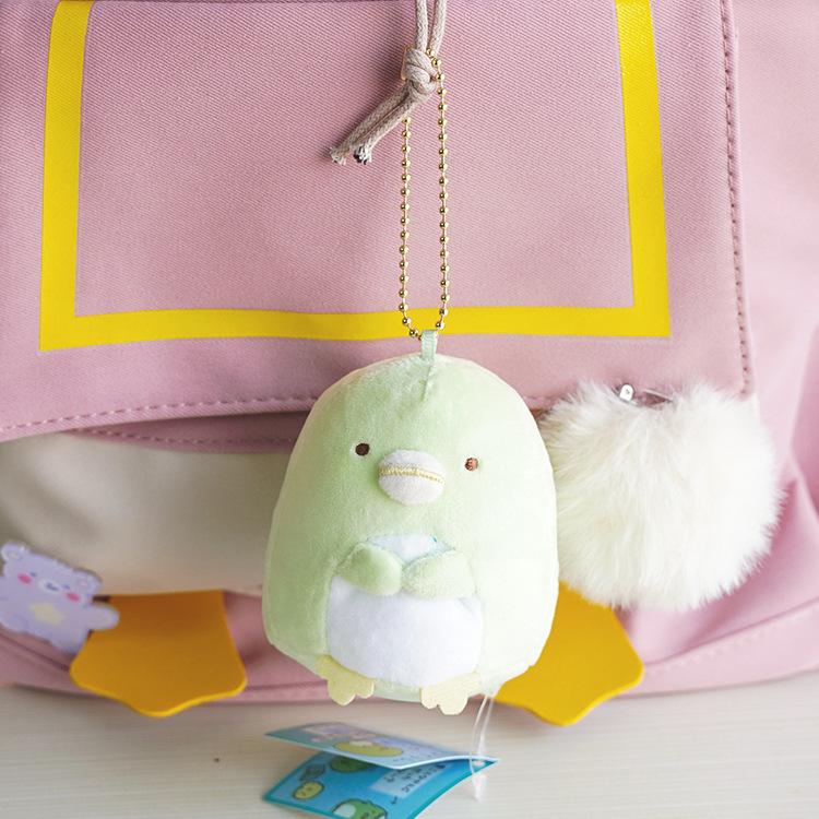 Cute Fried Shrimp Plush Keychain Cartoon Doll Bag Charm Girly Pendant Toy
