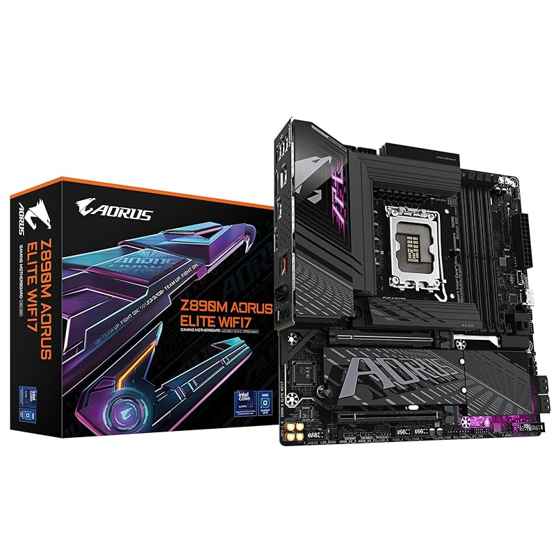 

GIGABYTE Z890M AORUS ELITE WIFI7 Micro ATX motherboard MB6601
