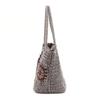 Metallic Cord Crochet Tote Bag 2613112029 Gunmetal [Kuuko] (219)