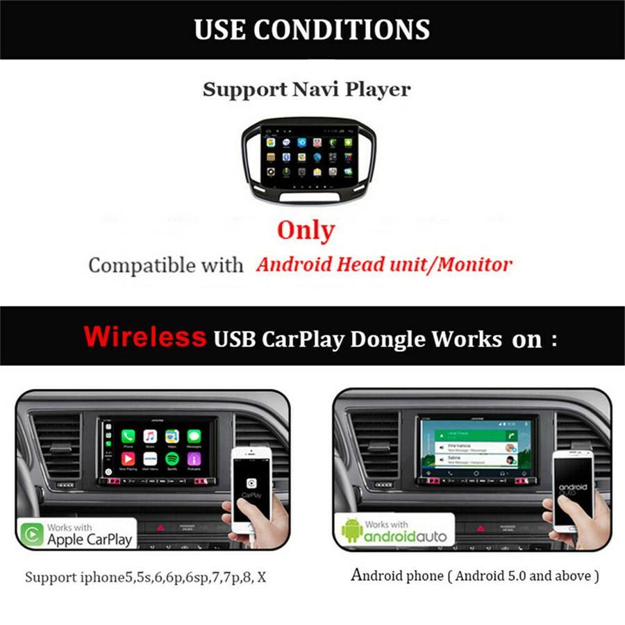 Wireless Smart Link Apple CarPlay Dongle for Android Navigation Player Android Iphone