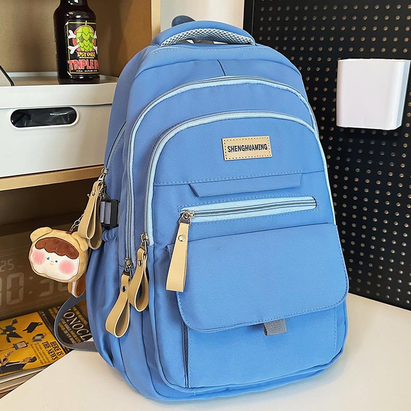 Schoolbag Children Elementary School Girls College Students High School Students Junior High School Students Multi Layer Backpack
