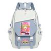 Large Capacity Schoolbag with Shoulder Strap; Student Three-piece Pencil Case Set