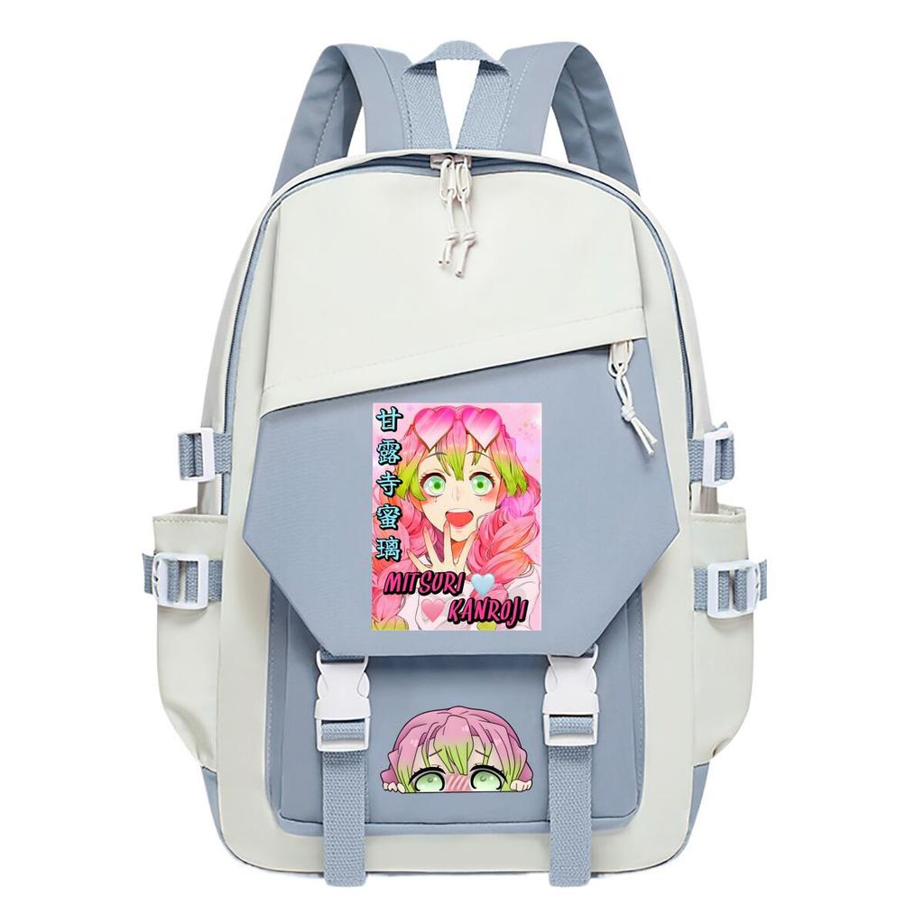 Large Capacity Schoolbag with Shoulder Strap; Student Three-piece Pencil Case Set