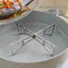 Stainless Steel Portable Steaming Rack for Camping, Kitchen, Picnic, and Barbecue.