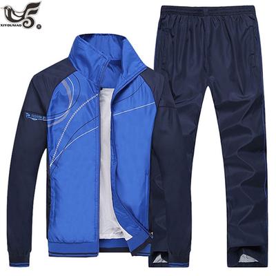 Herren-Set, Sportbekleidung, Sportanzug, lässiger Trainingsanzug, Herren-Trainingsanzug, Größe L-5XL